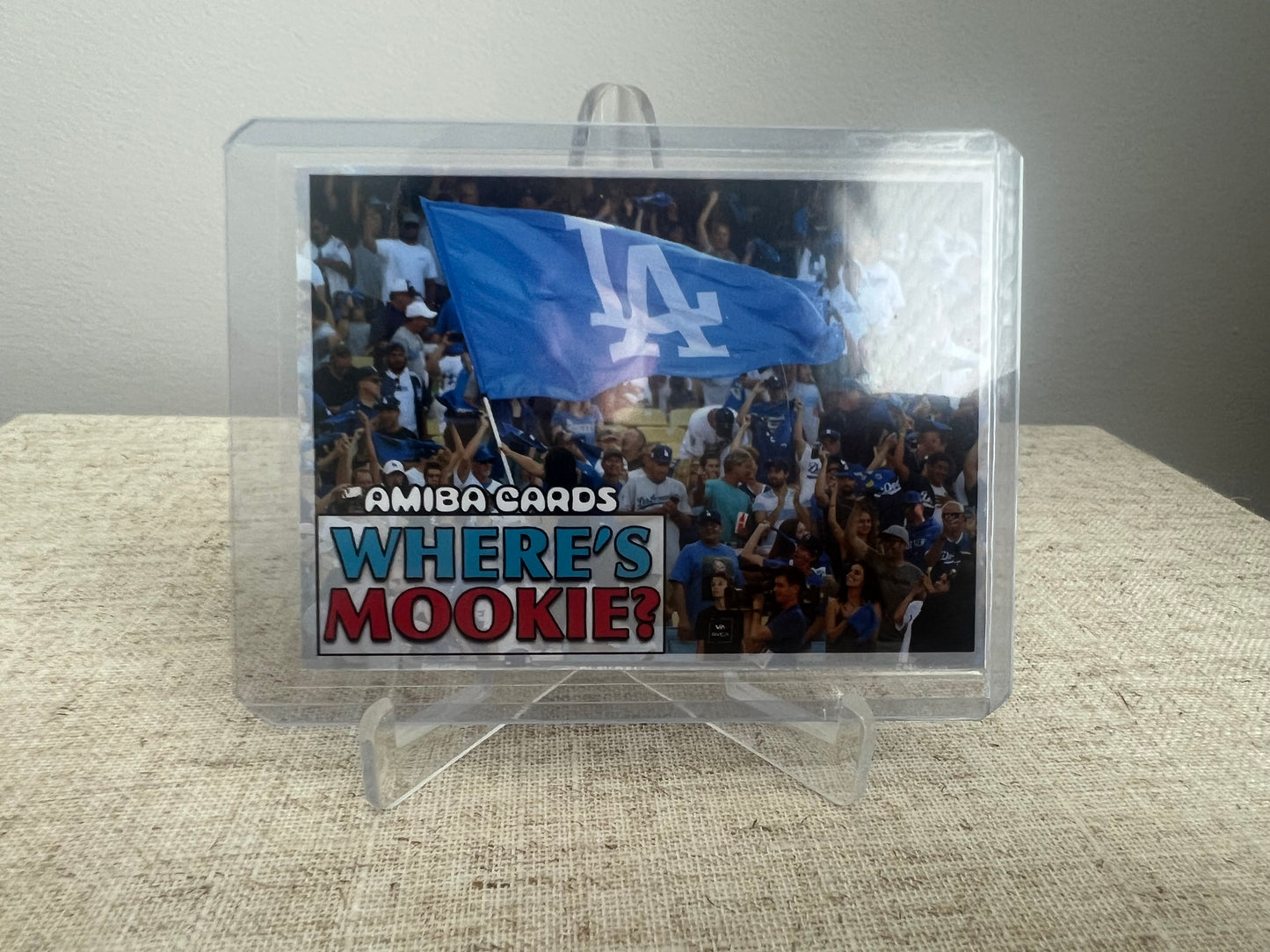Where's Mookie? Find The Player Search Card - Mookie Betts - Los Angeles Dodgers - MLB - Custom Art Baseball Trading Card - 2023 - 1/1 Trading Card - Designed & Printed by AMiBa Cards