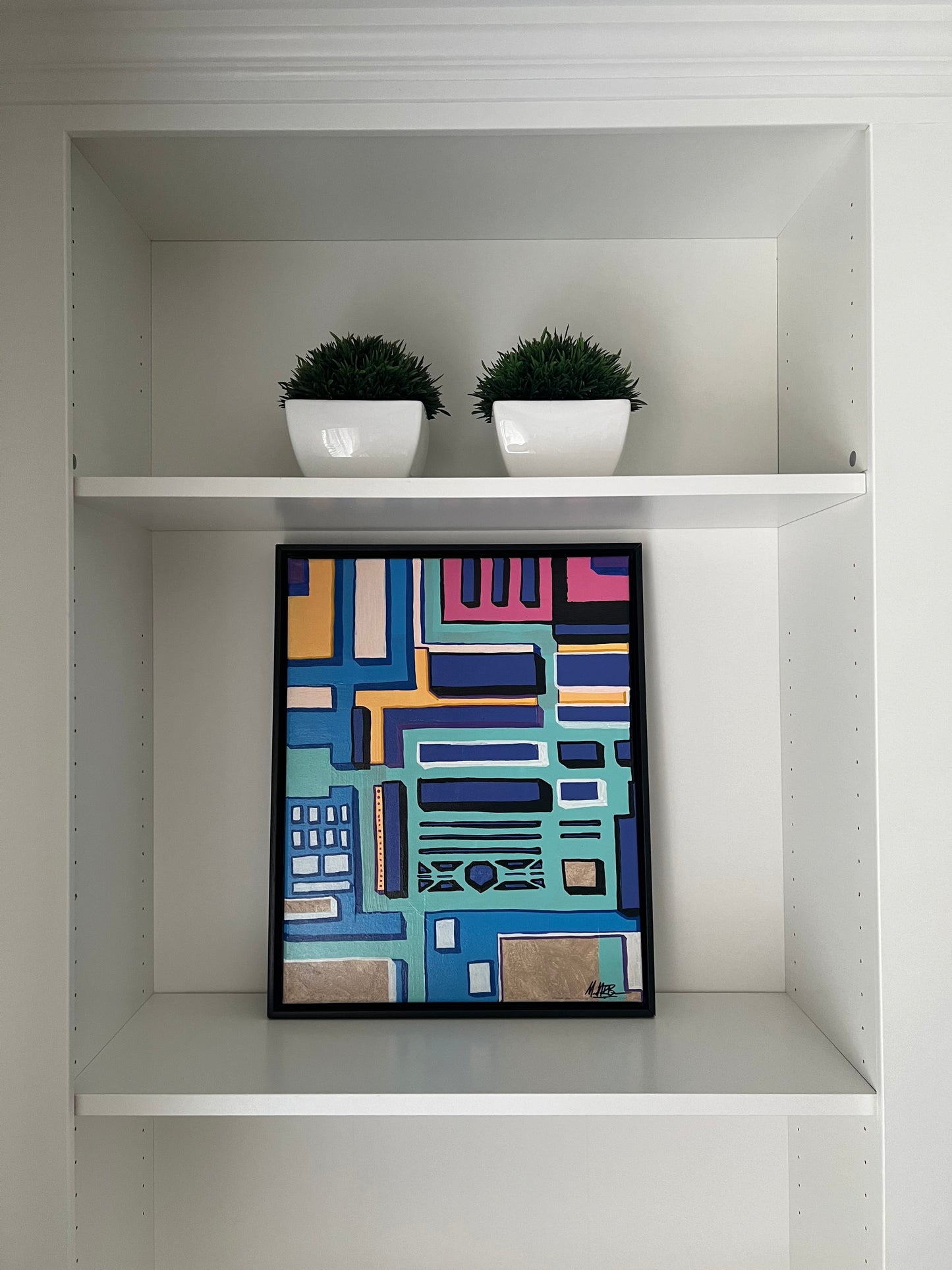 “Relaxation Avenues” - 2024 - Michael Baier - Painting - Acrylic On Canvas Framed - 1/1 Original Artwork