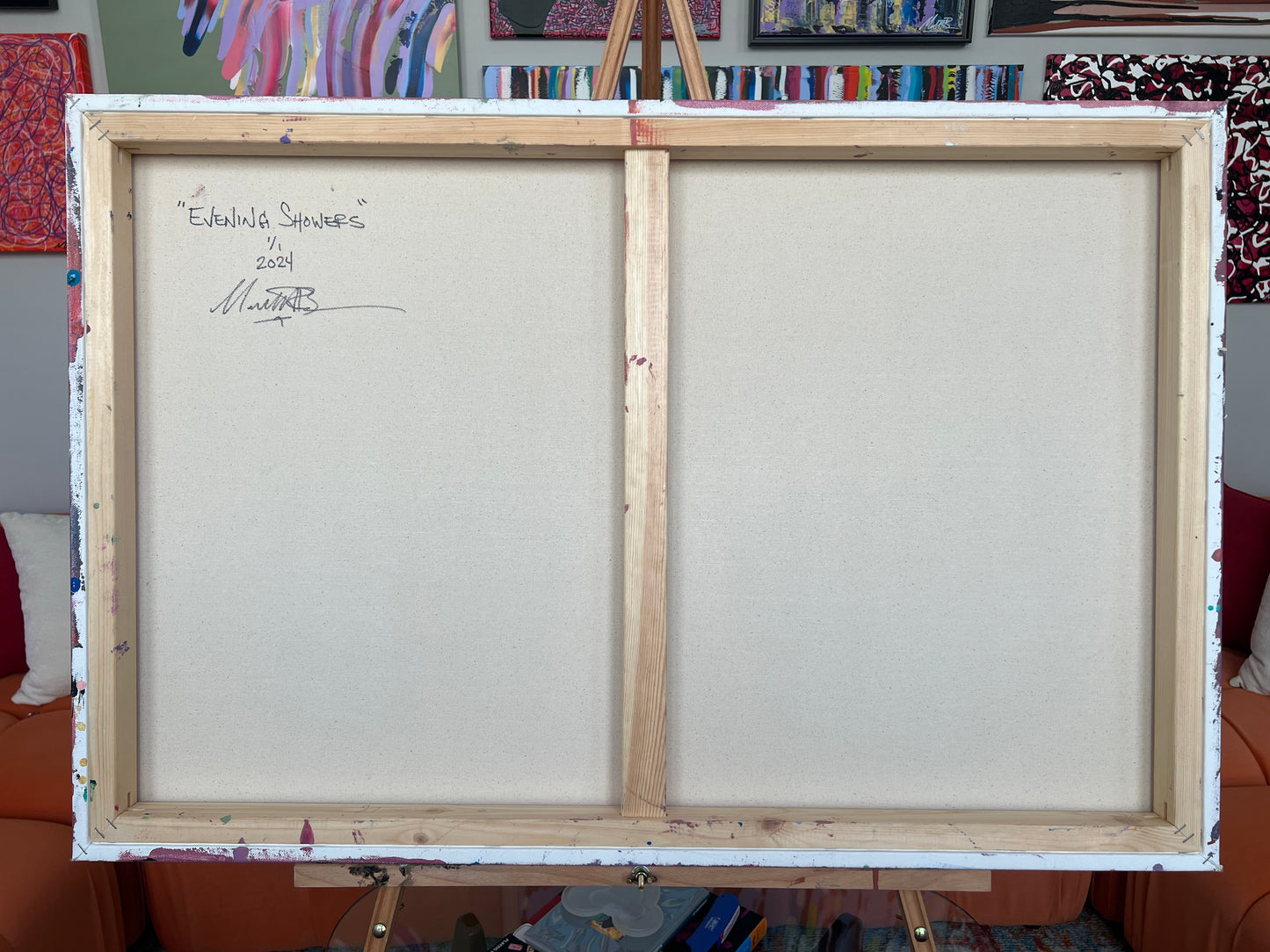 "Evening Showers” - 2024 - Michael Baier - Painting - Acrylic On Canvas - 1/1 Original Artwork