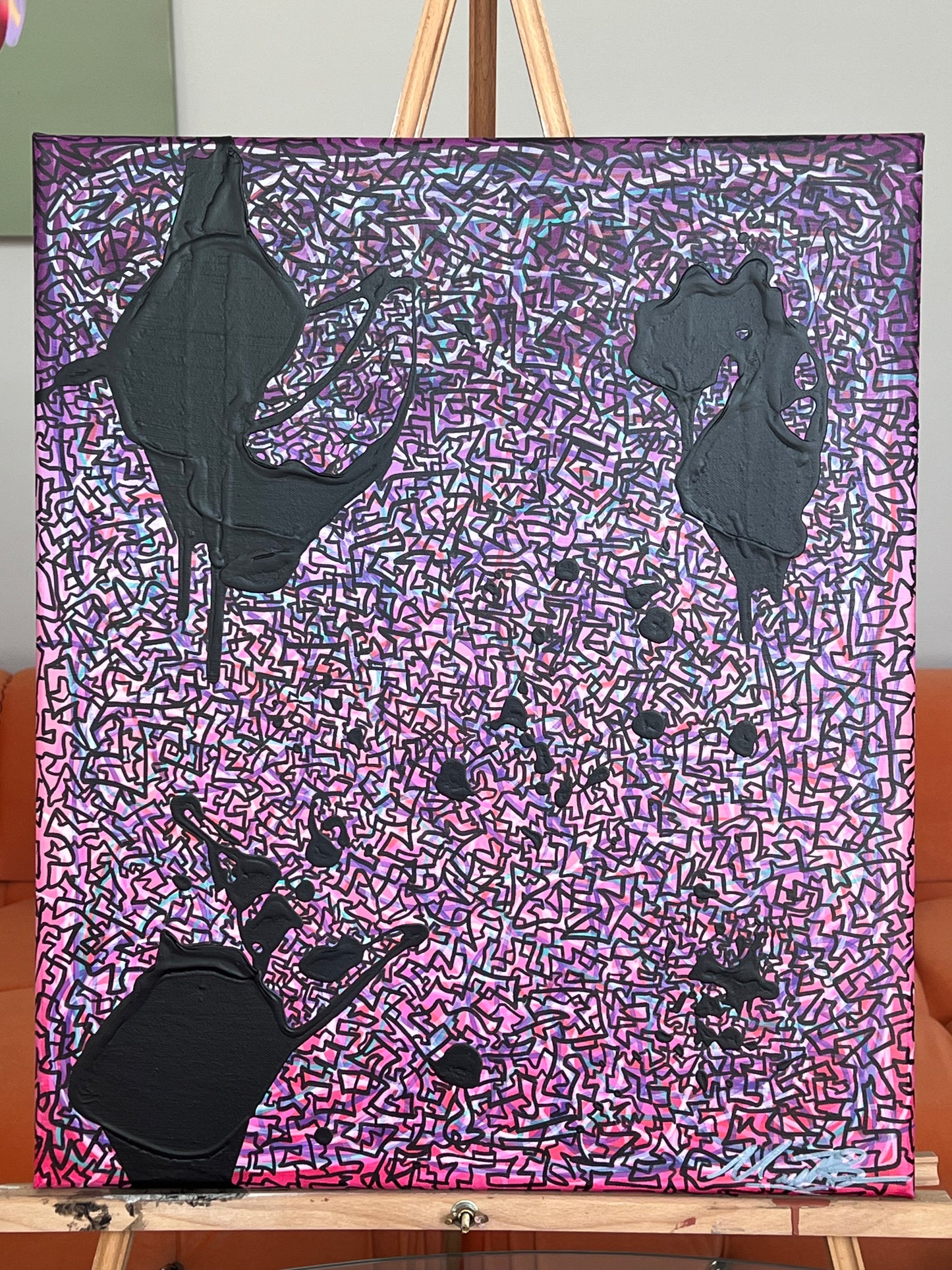 “Cities of Darkness” - 2024 -Michael Baier - Painting - Acrylic Mixed Media On Canvas - 1/1 Original Artwork