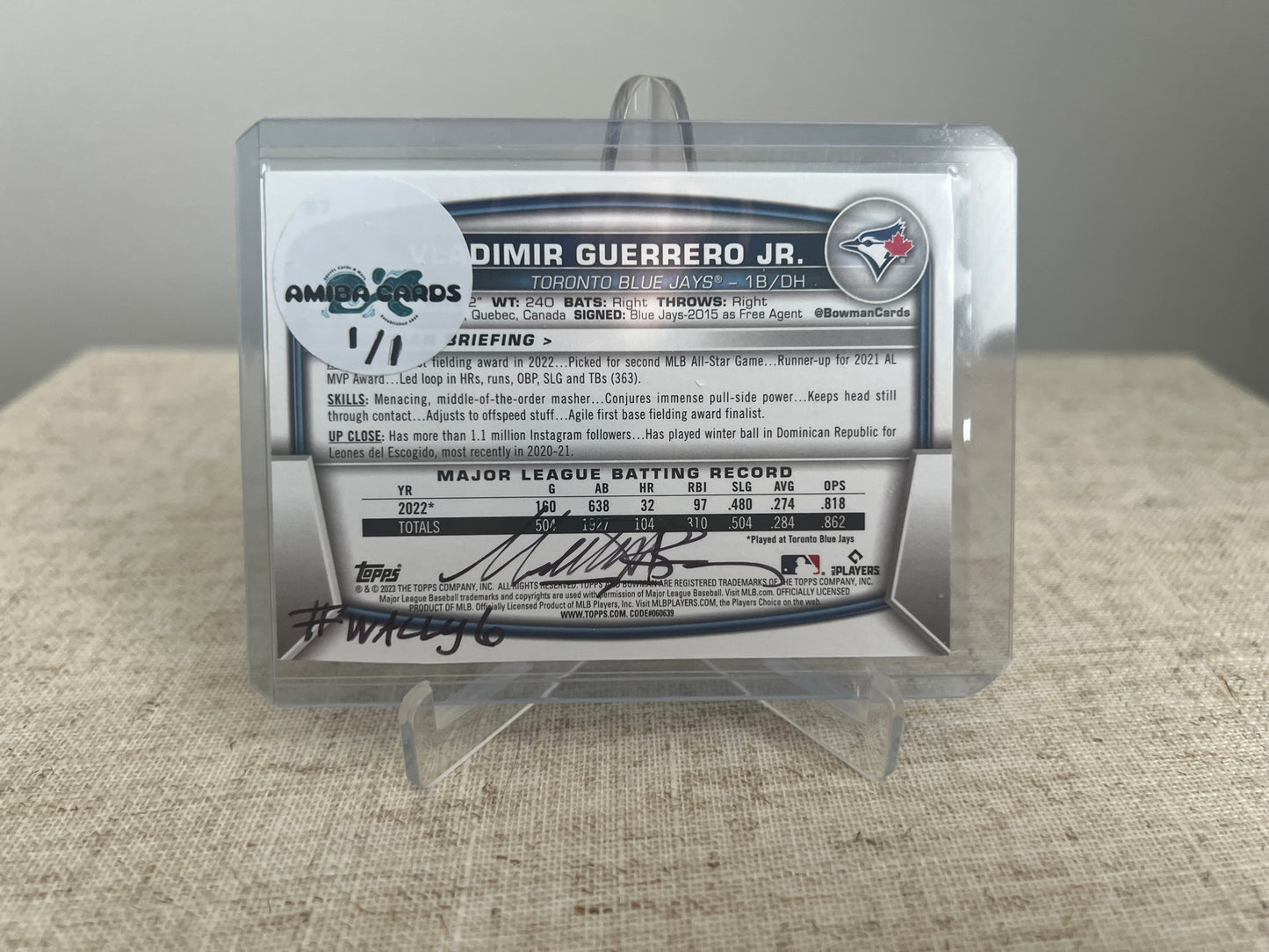 Where's Vladimir? Find The Player Search Card - Vladimir Guerrero Jr - Toronto Blue Jays - MLB - Custom Art Baseball Trading Card - 2023 - 1/1 Trading Card - Designed & Printed by AMiBa Cards