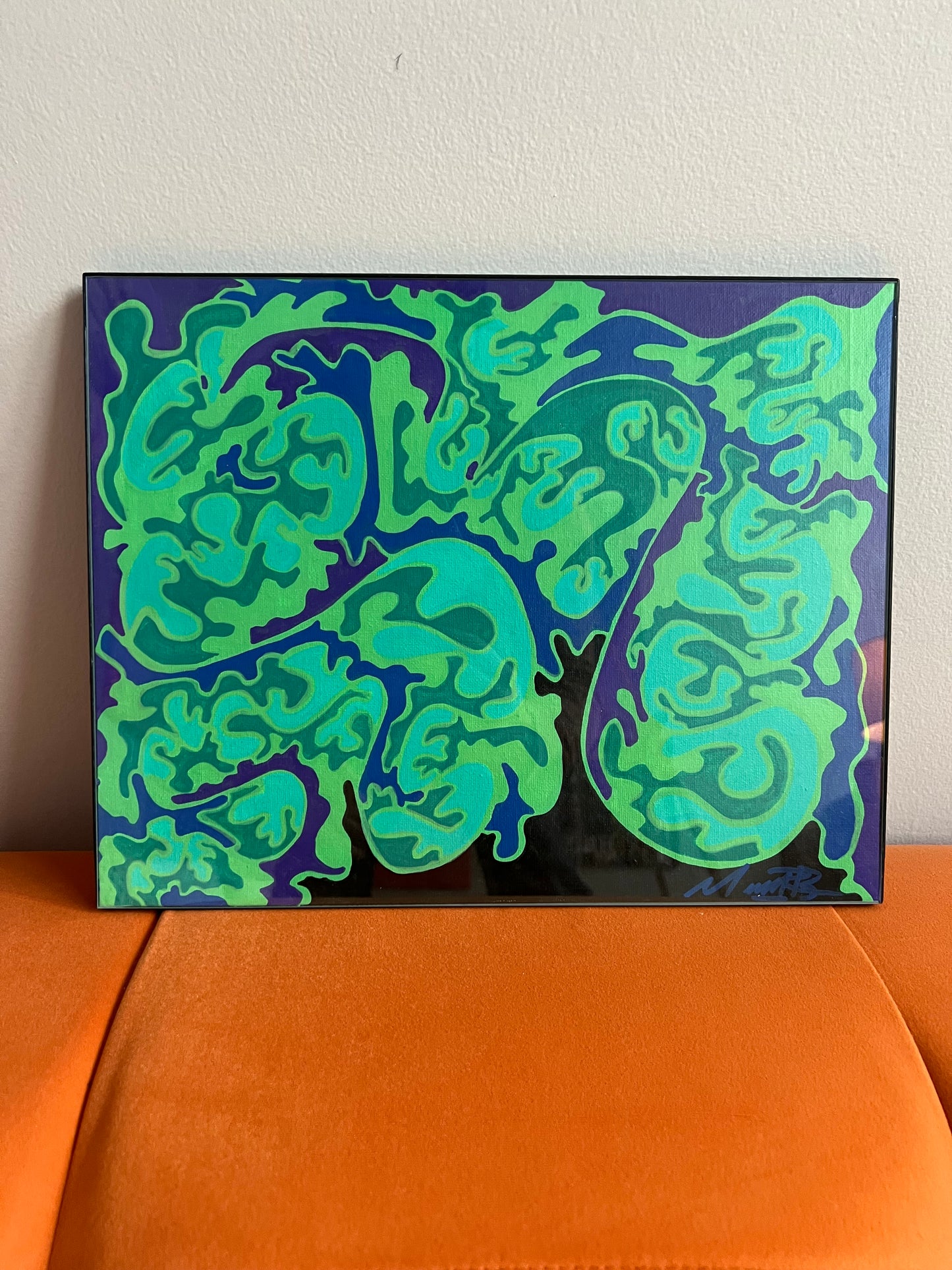 “In Full Bloom” - 2024- Michael Baier - Painting - Acrylic On Canvas Board - Framed - 1/1 Original Artwork