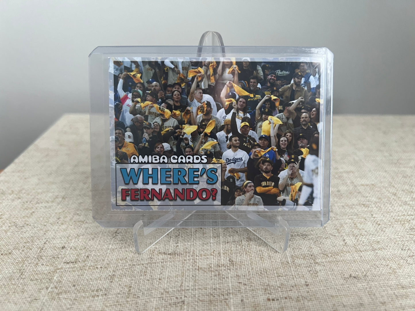 Where's Fernando? Find The Player Search Card - Fernando Tatis Jr - San Diego Padres - MLB - Custom Art Baseball Trading Card - 2023 - 1/1 Trading Card - Designed & Printed by AMiBa Cards