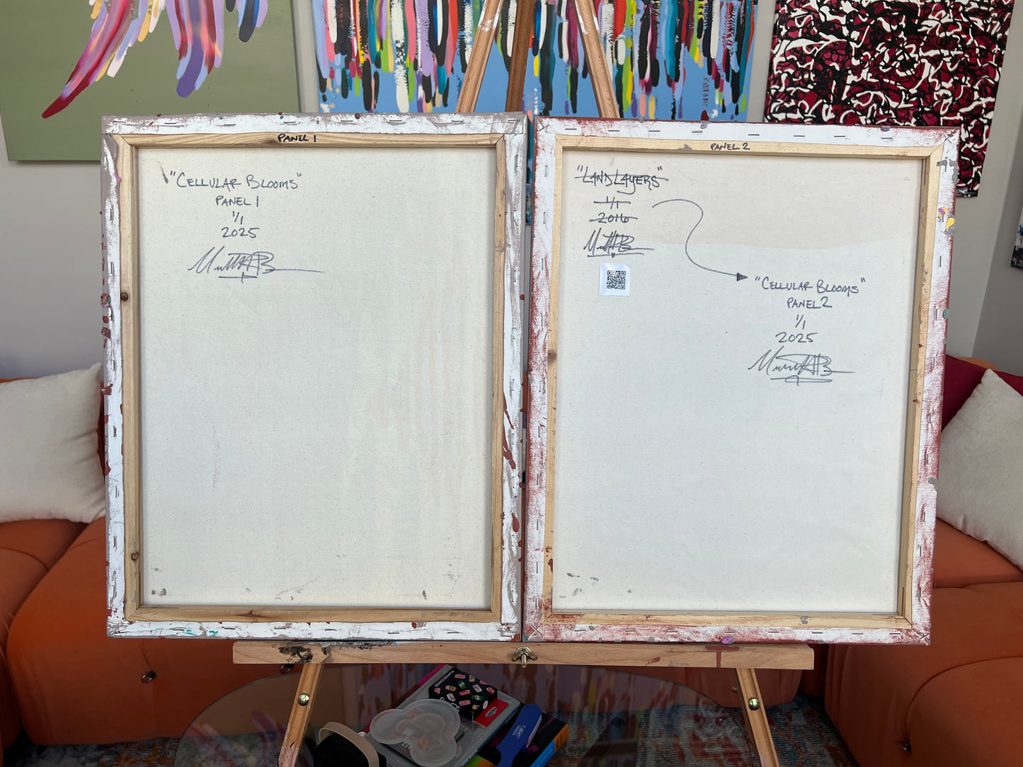 “Cellular Blooms” - 2025 - Michael Baier - Painting - Acrylic On Canvas - 1/1 Original Artwork