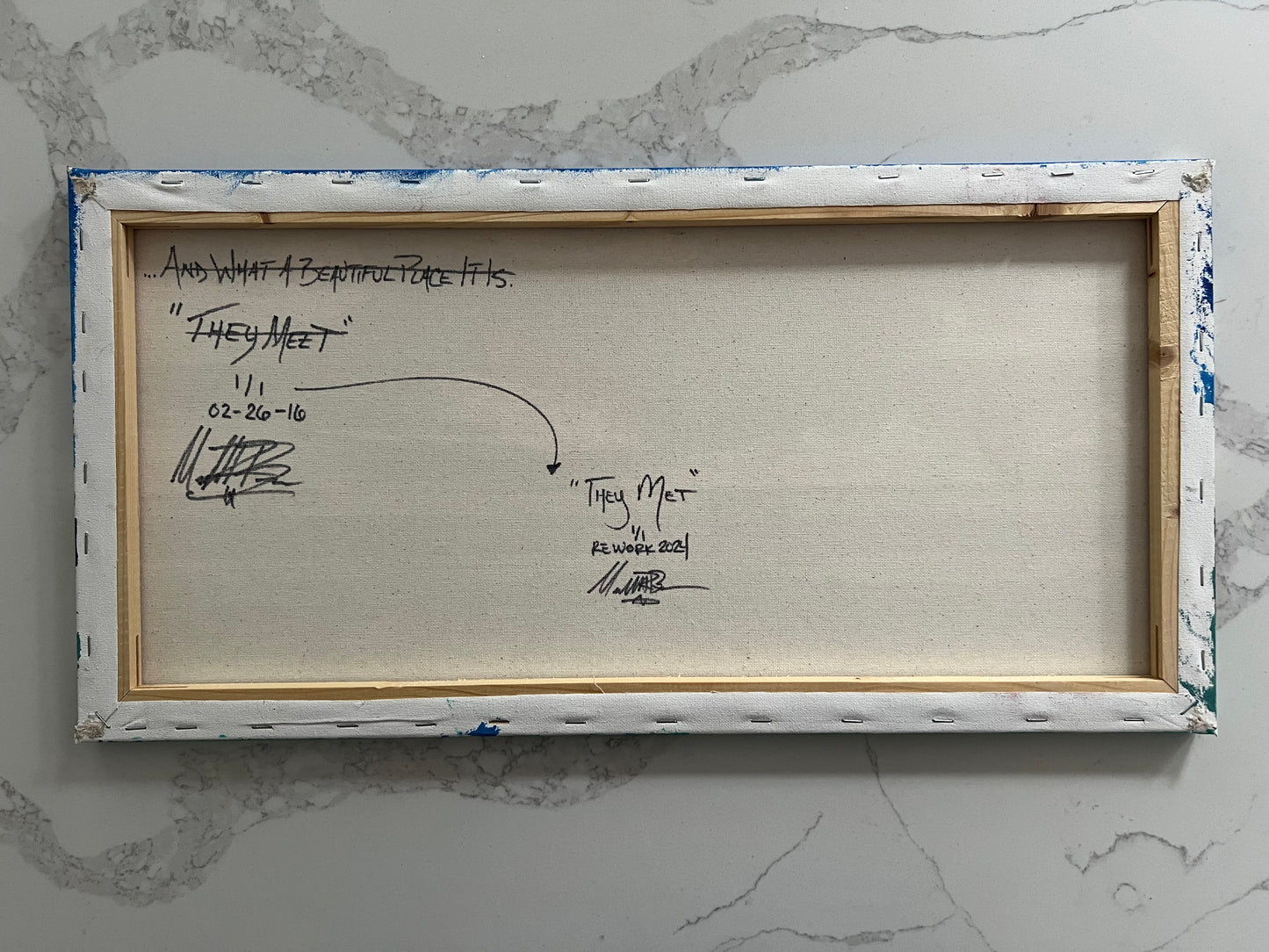 “They Met” - 2024 -Michael Baier - Painting - Acrylic On Canvas - 1/1 Original Artwork