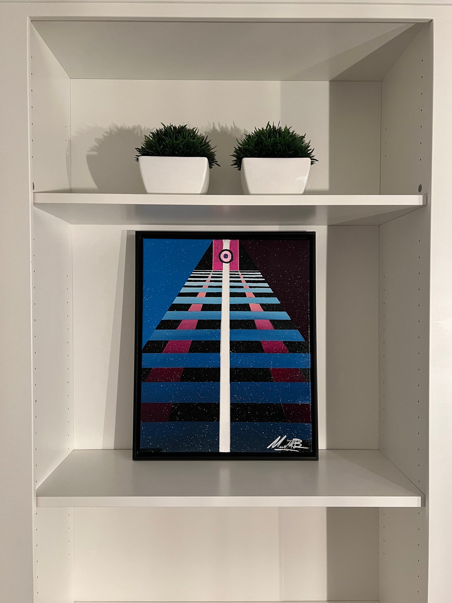 “Eye of the Sky” - 2024 -Michael Baier - Framed Painting - Acrylic On Canvas - 1/1 Original Artwork