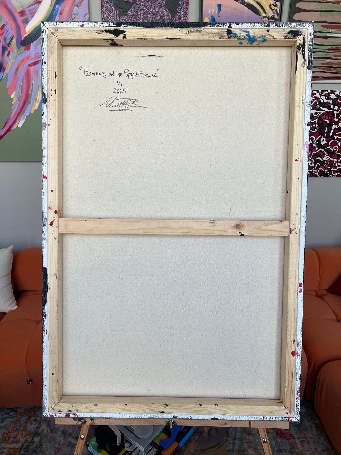 "Flowers on the Path Eternal” - 2025 - Michael Baier - Painting - Acrylic On Canvas - 1/1 Original Artwork