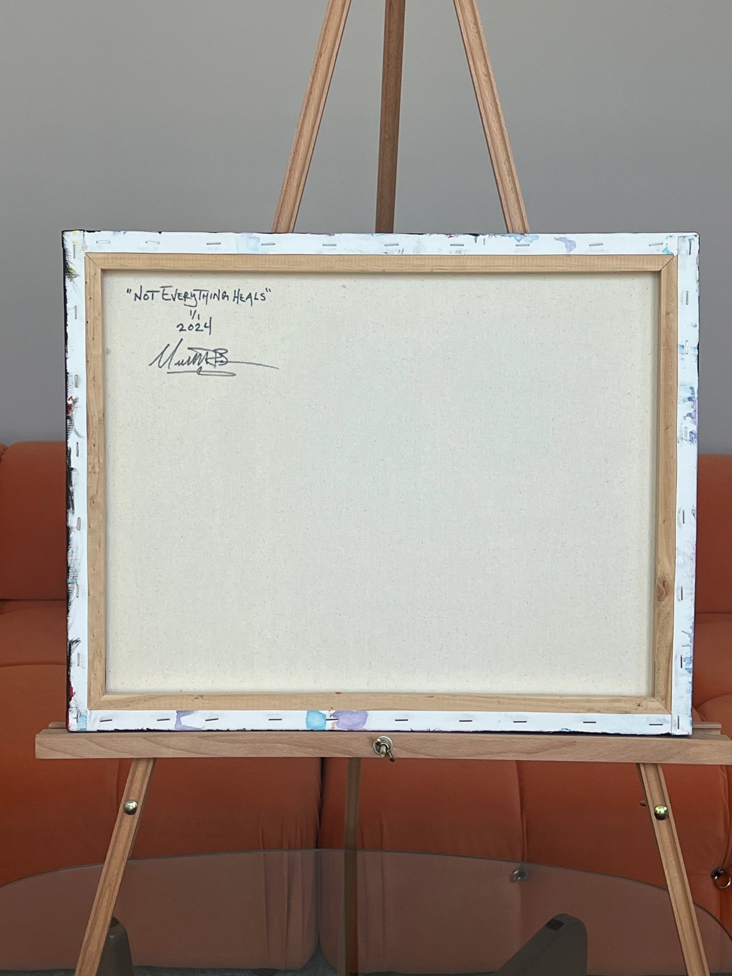 “Not Everything Heals” - 2024 -Michael Baier - Painting - Acrylic & Watercolor On Canvas - 1/1 Original Artwork