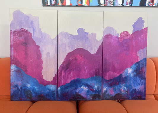 “Sunset Summit” - 2025 - Michael Baier - Painting - Acrylic On Canvas - 1/1 Original Artwork
