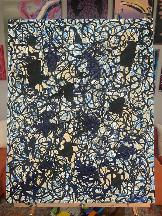 “Lost In The Bends” - 2024 - Michael Baier - Painting - Acrylic On Canvas - 1/1 Original Artwork
