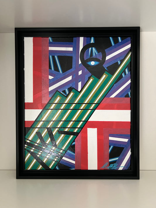 “Gemin-Eye” - 2024 - Michael Baier - Painting - Acrylic On Canvas Framed - 1/1 Original Artwork