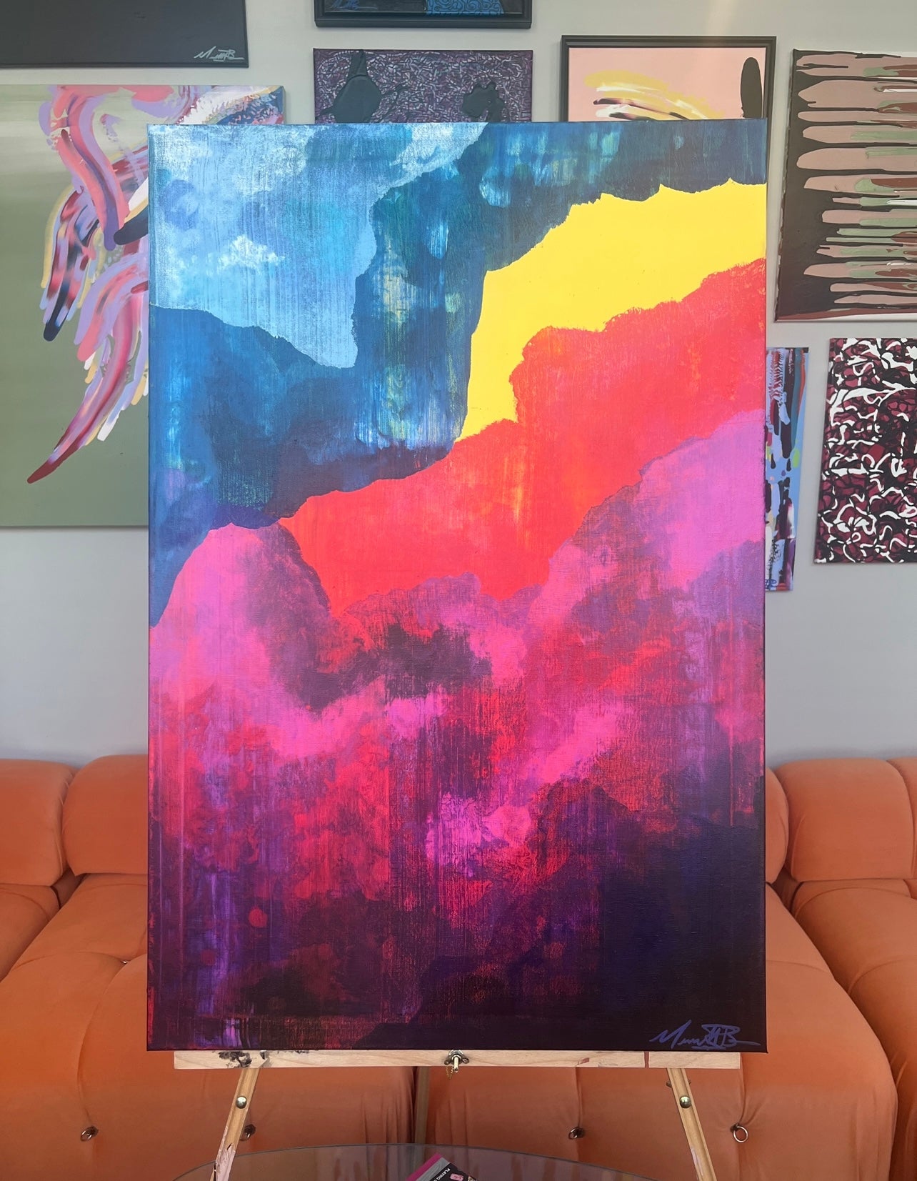 “Valley Flares” - 2025 - Michael Baier - Painting - Acrylic On Canvas - 1/1 Original Artwork