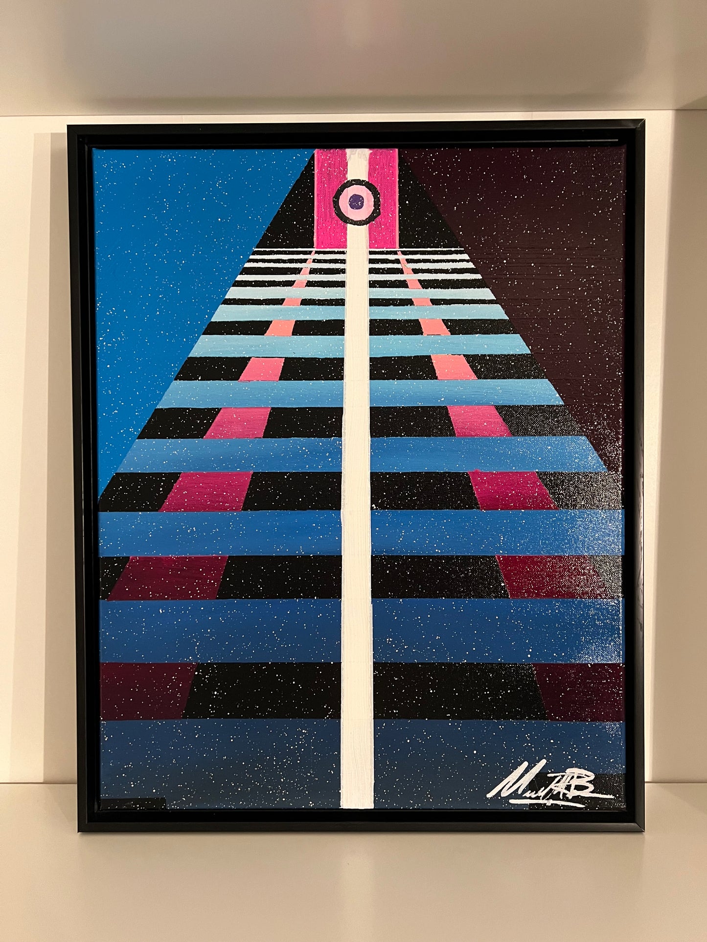 “Eye of the Sky” - 2024 -Michael Baier - Framed Painting - Acrylic On Canvas - 1/1 Original Artwork