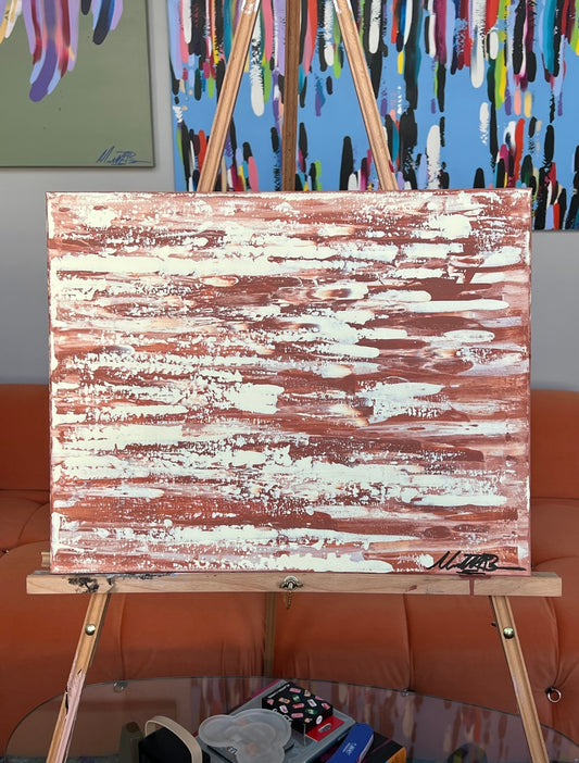 "Terra Cotta Study 1” - 2025 - Michael Baier - Painting - Acrylic On Canvas - 1/1 Original Artwork